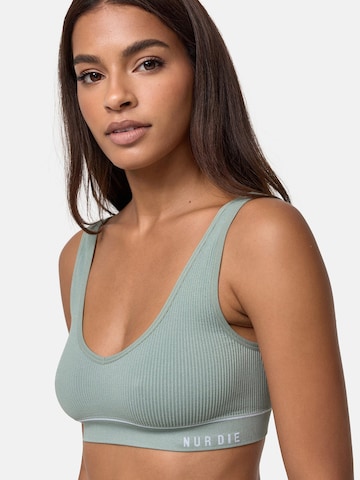 Nur Die Bralette Bra 'Retro' in Green