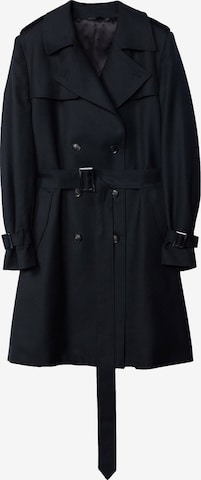 GOBI Cashmere Between-Seasons Coat in Black: front