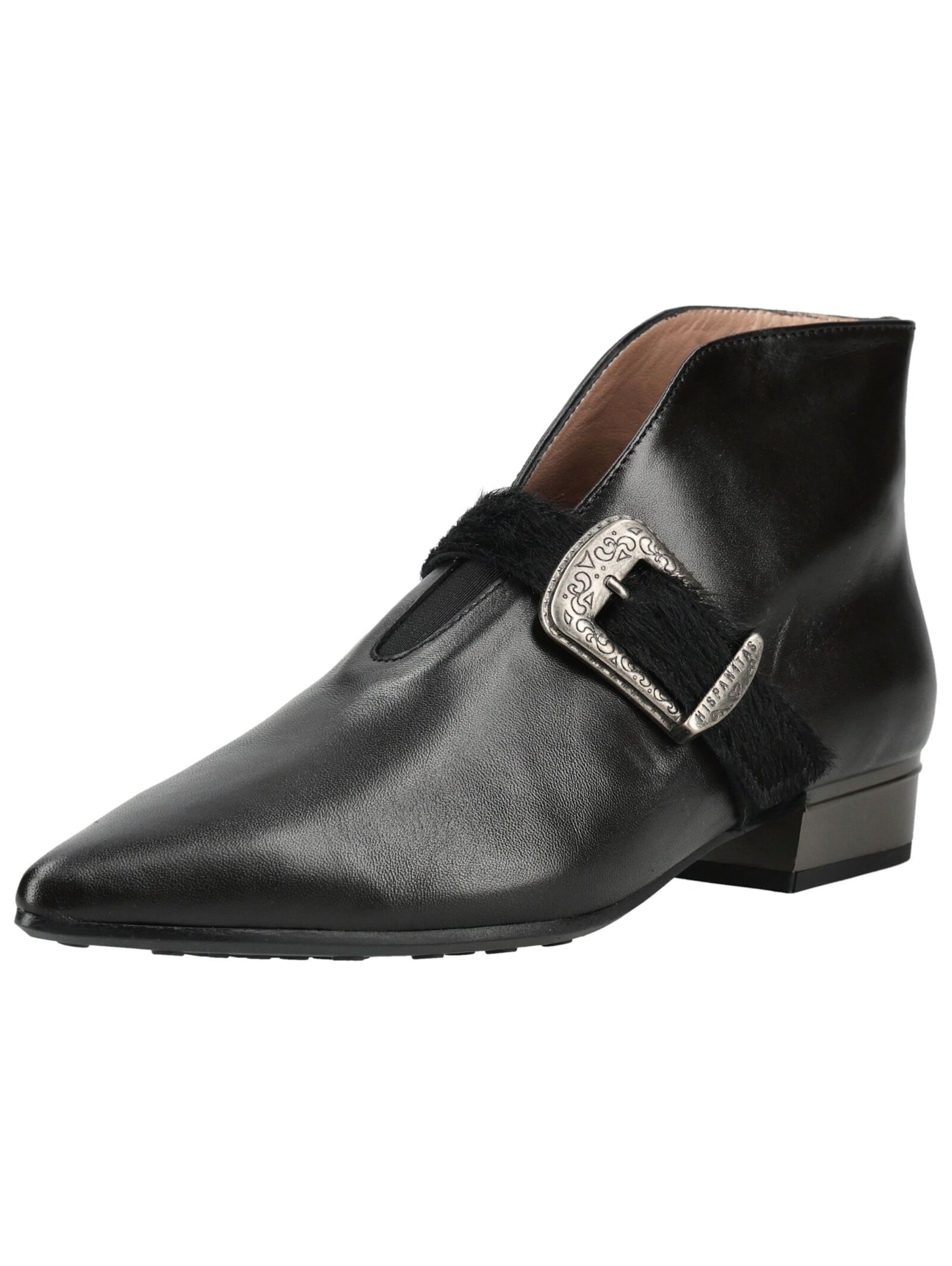 Bottines Hispanitas en noir : devant
