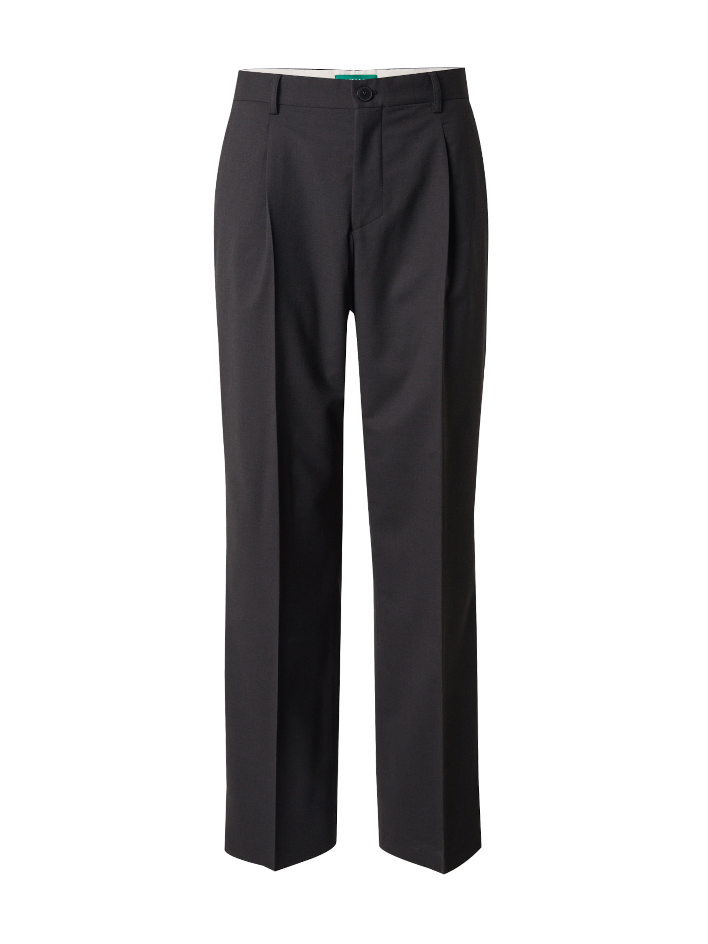 ANNARR Regular Pleat-front trousers 'KIRKLAND' in Black: front