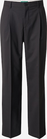 juoda ANNARR Standartinis Klostuotos kelnės 'KIRKLAND': priekis