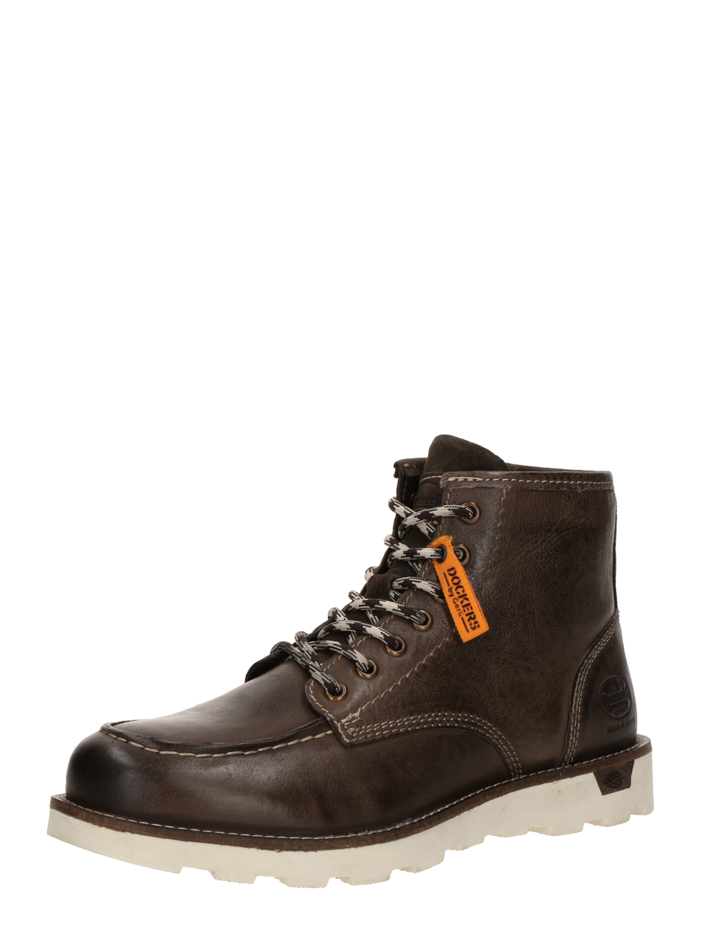 Bottines à lacets Dockers by Gerli en marron : devant