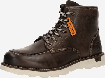 Bottines à lacets Dockers by Gerli en marron : devant