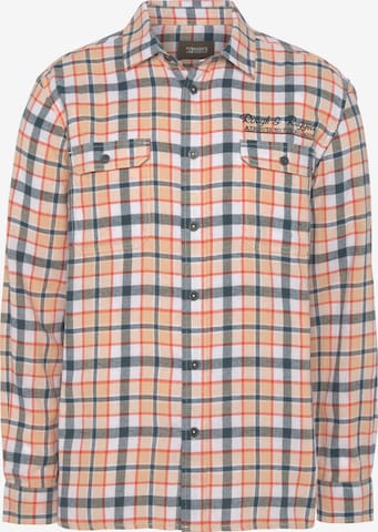 Man's World Regular fit Button Up Shirt in Orange: front