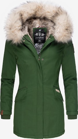 Cappotto invernale 'Cristal' di NAVAHOO in verde: frontale