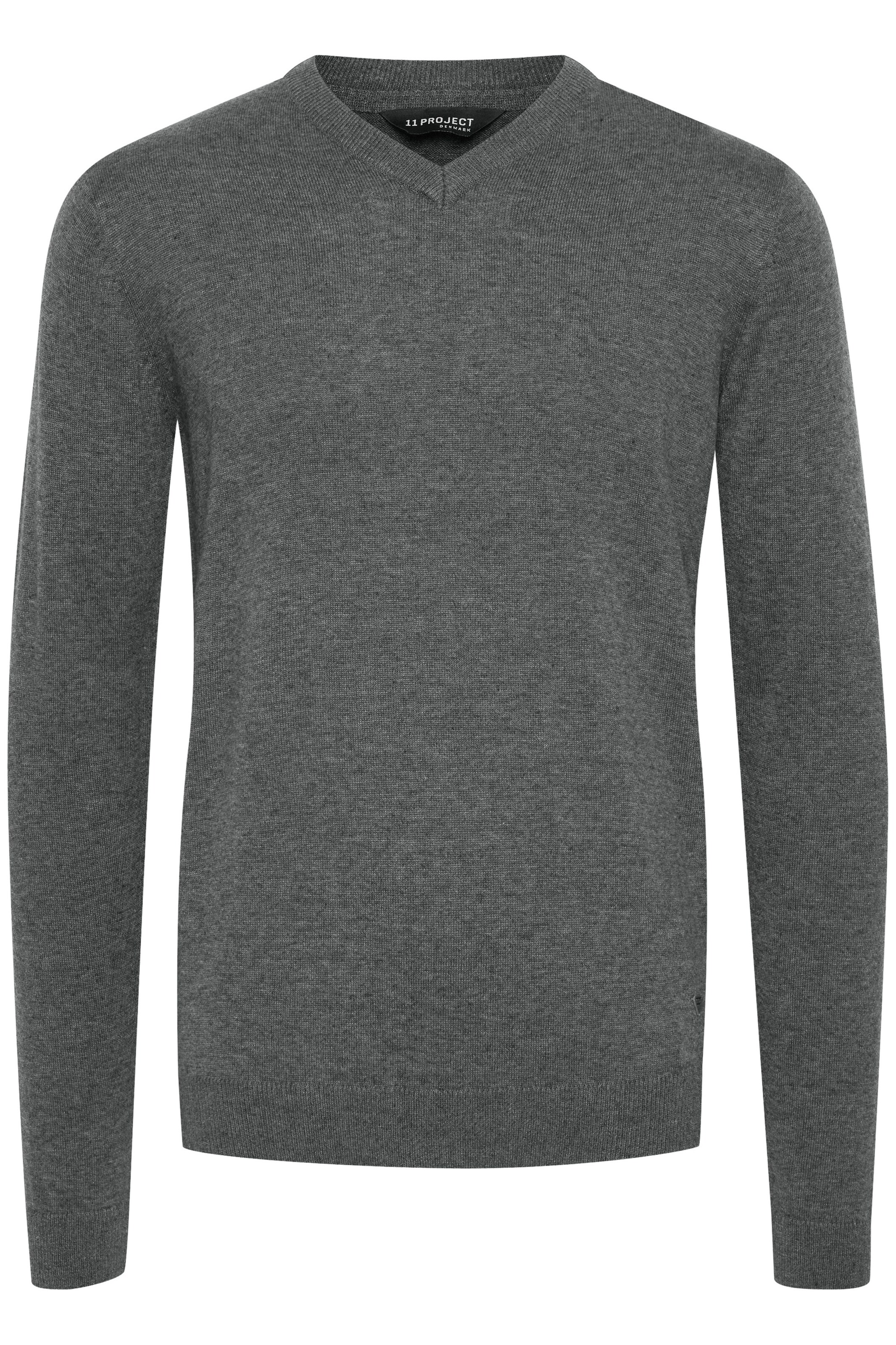 11 Project Pullover in Grau: Vorderseite