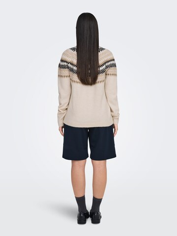 ONLY Pullover 'ONLAmelia' in Beige