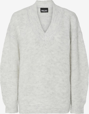 Pull-over 'NADINA' PIECES en gris : devant