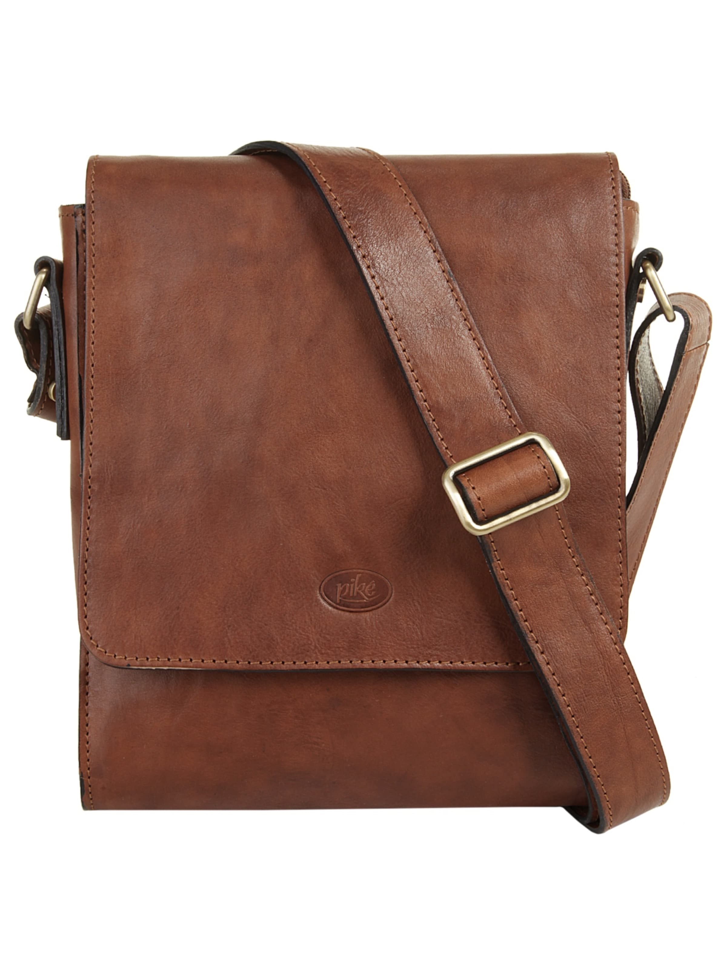 Sac à bandoulière piké en marron : devant