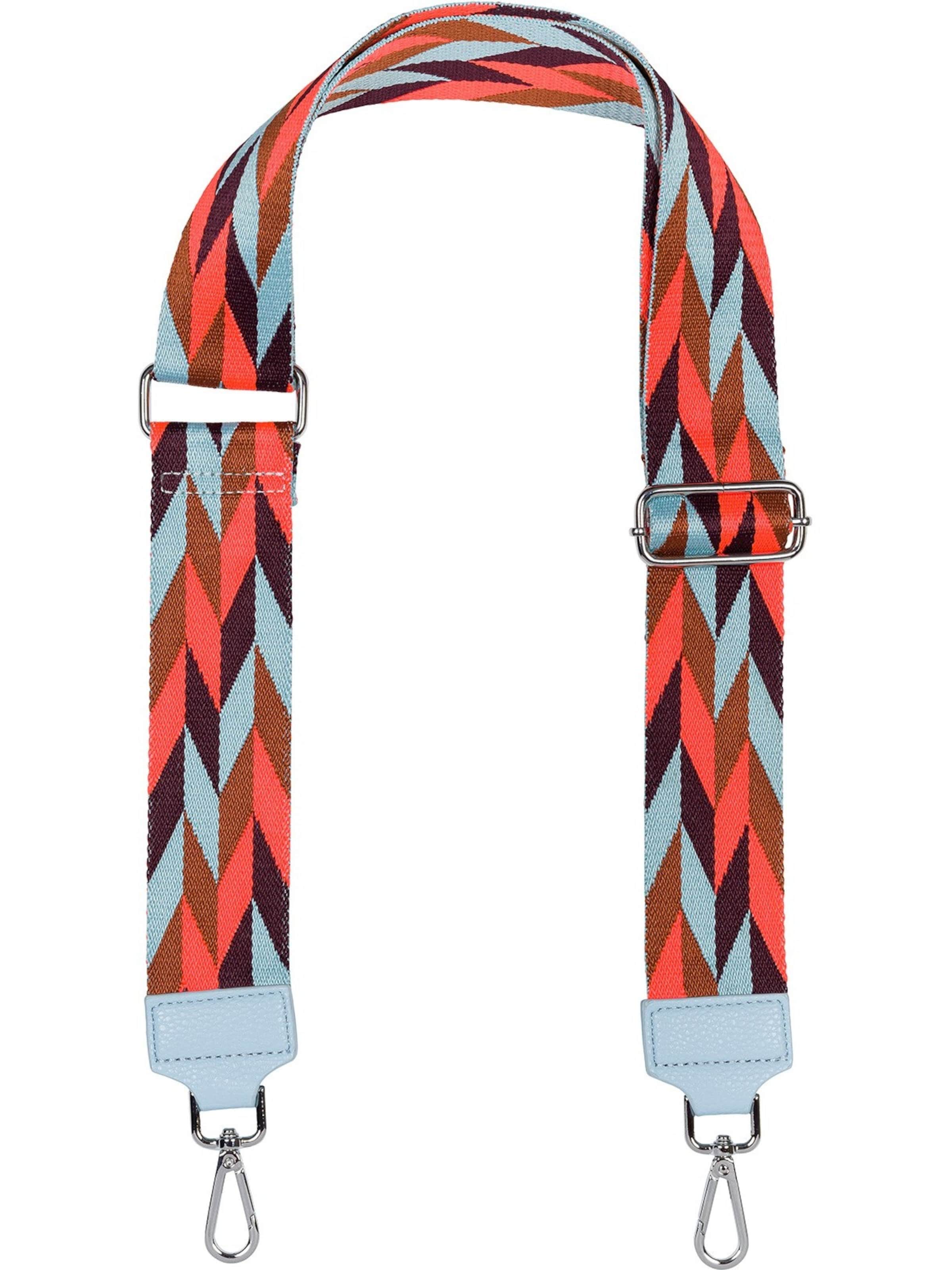 styleBREAKER Taschenzubehör 'Breiter Wechsel Taschengurt Rauten Muster'‌‌‌‌‌‌ in Orange: Vorderseite