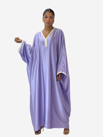 Robe Elara en violet : devant