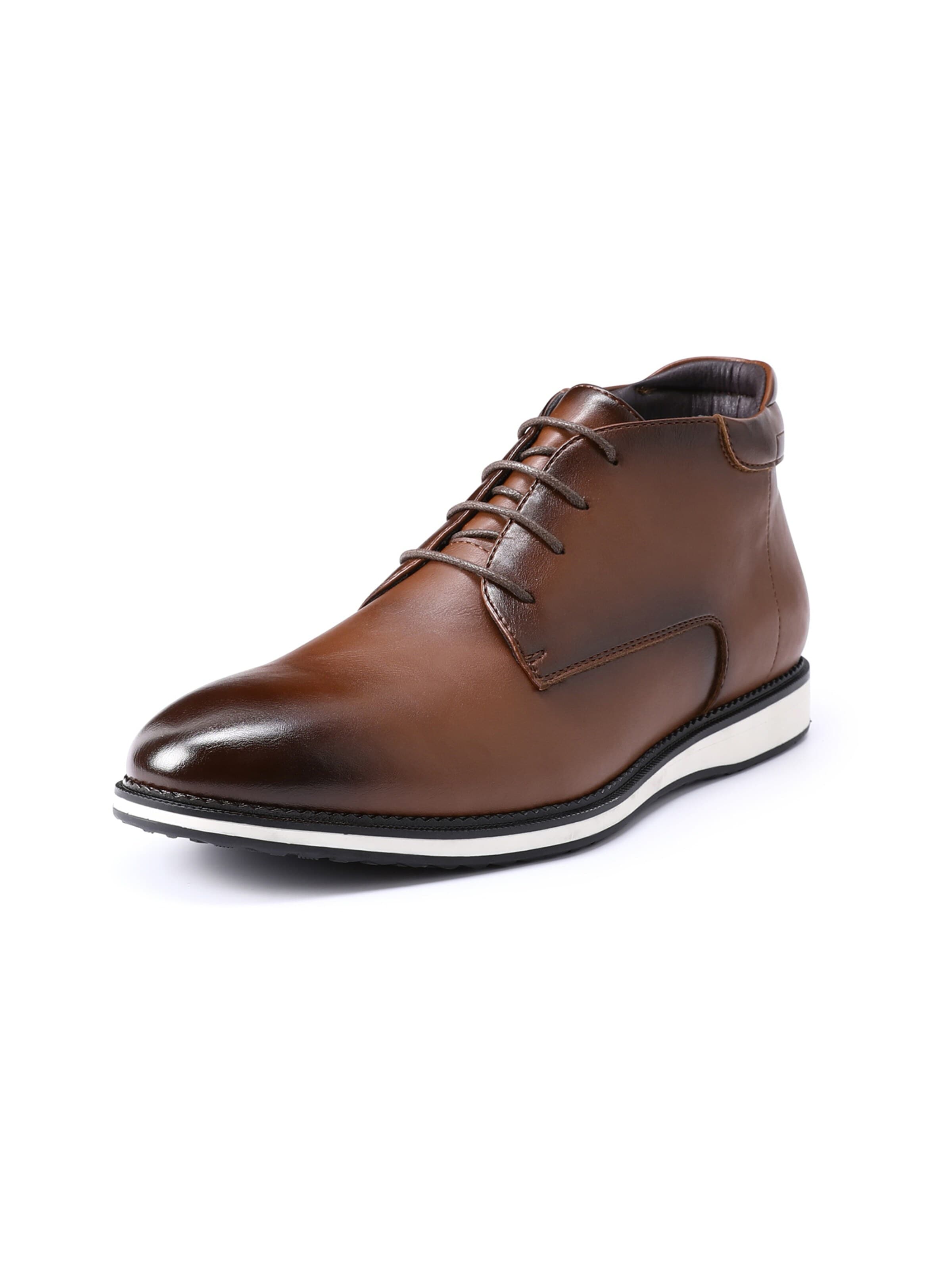 ALLTHEMEN Lace-Up Shoes 'Schutz' in Brown: front