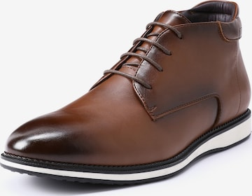 ALLTHEMEN Lace-Up Shoes 'Schutz' in Brown: front