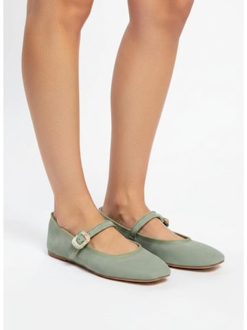 Ballerines à lanières 'Bambolina' Flarelle en vert