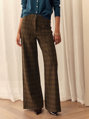 Next Широкий Штаны 'N. Premium' в Зеленый: спереди