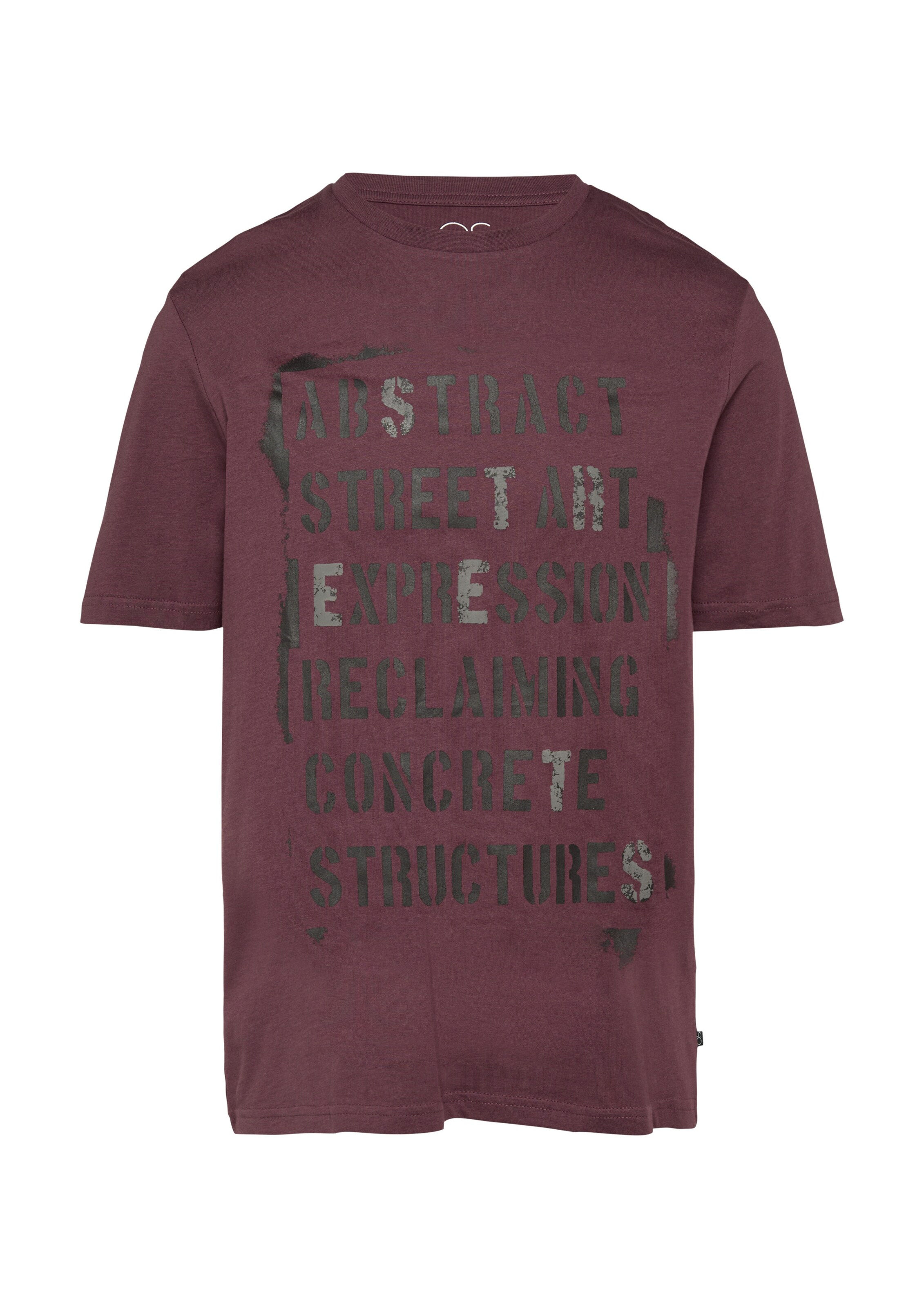 T-Shirt QS en violet : devant