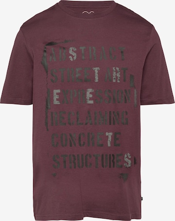T-Shirt QS en violet : devant