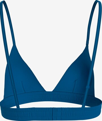 Calvin Klein Swimwear Triangle Bikini Top in Blue