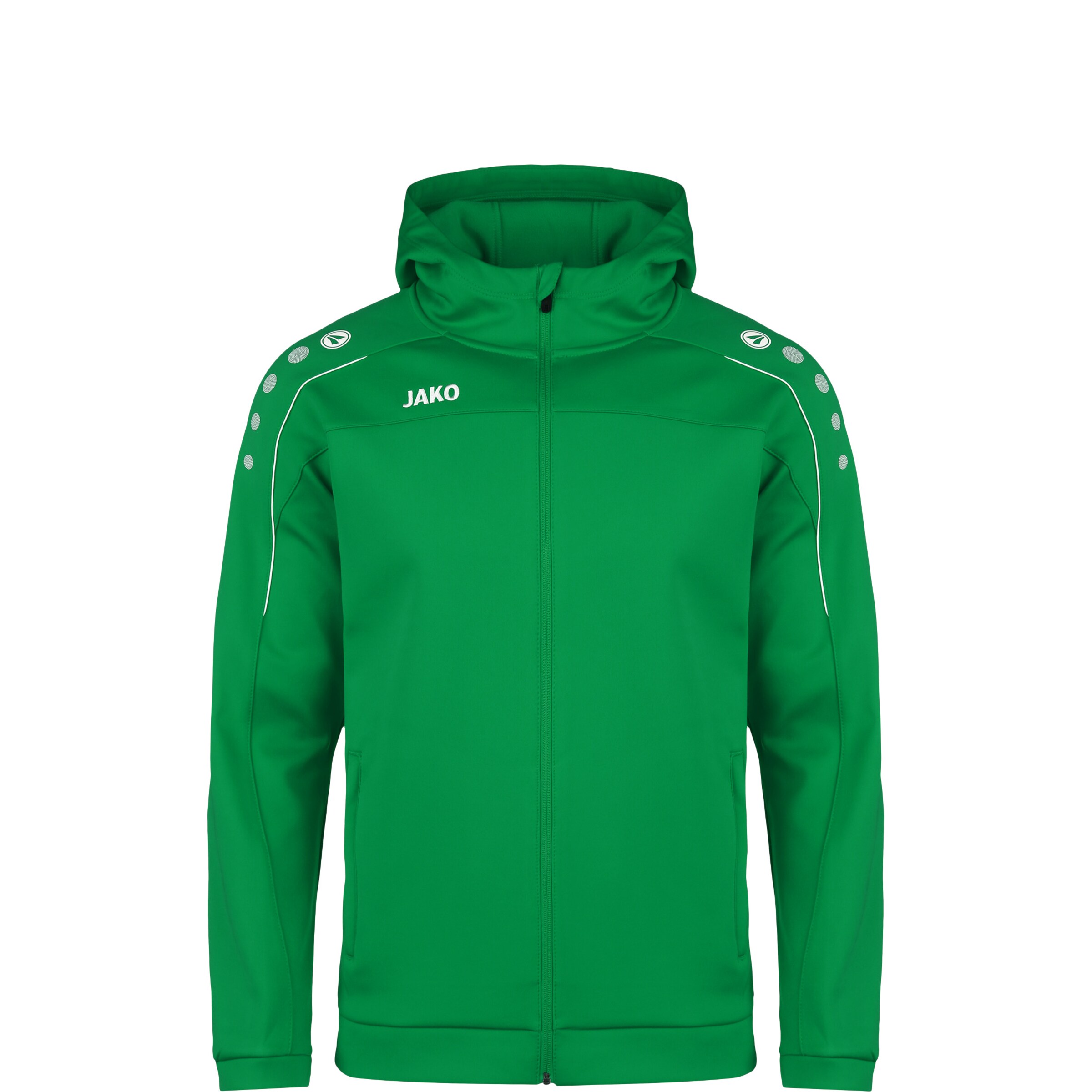 JAKO Athletic Jacket 'Classico' in Green: front