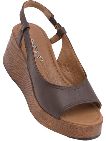 Limoya Slingback Pumps 'Heiraten' in Brown: front