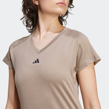 ADIDAS PERFORMANCE Funktionsshirt 'Train Essentials' in Braun