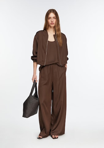 Wide Leg Pantalon COMMA en marron