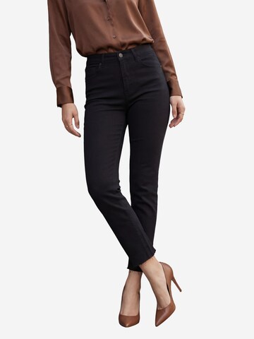 My fashion - Slimfit Calças de ganga em preto: frente