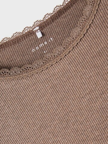 NAME IT Shirt 'Kab' in Brown