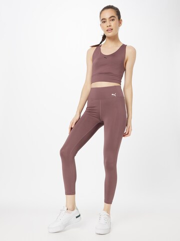 PUMA Skinny Sportsbukser i lilla