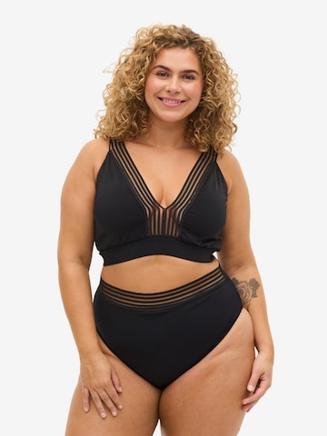 Swim by Zizzi Bikinihose 'SBANDI' in Schwarz