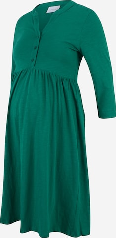 MAMALICIOUS Skjortklänning 'Evi Lia' i grön: framsida