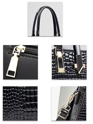 Tomshop24-7 Handbag '2er-Set Ursula' in Black