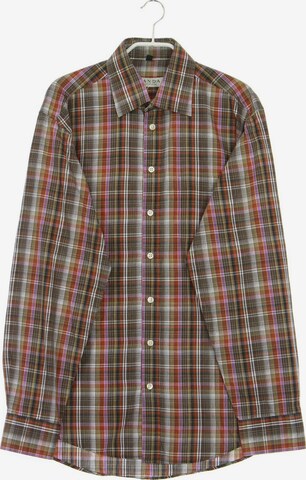 C&A Button Up Shirt in M in Brown: front