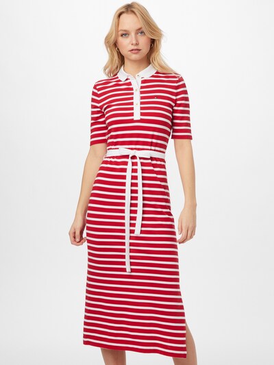 TOMMY HILFIGER Šaty - červená / bílá, Model/ka