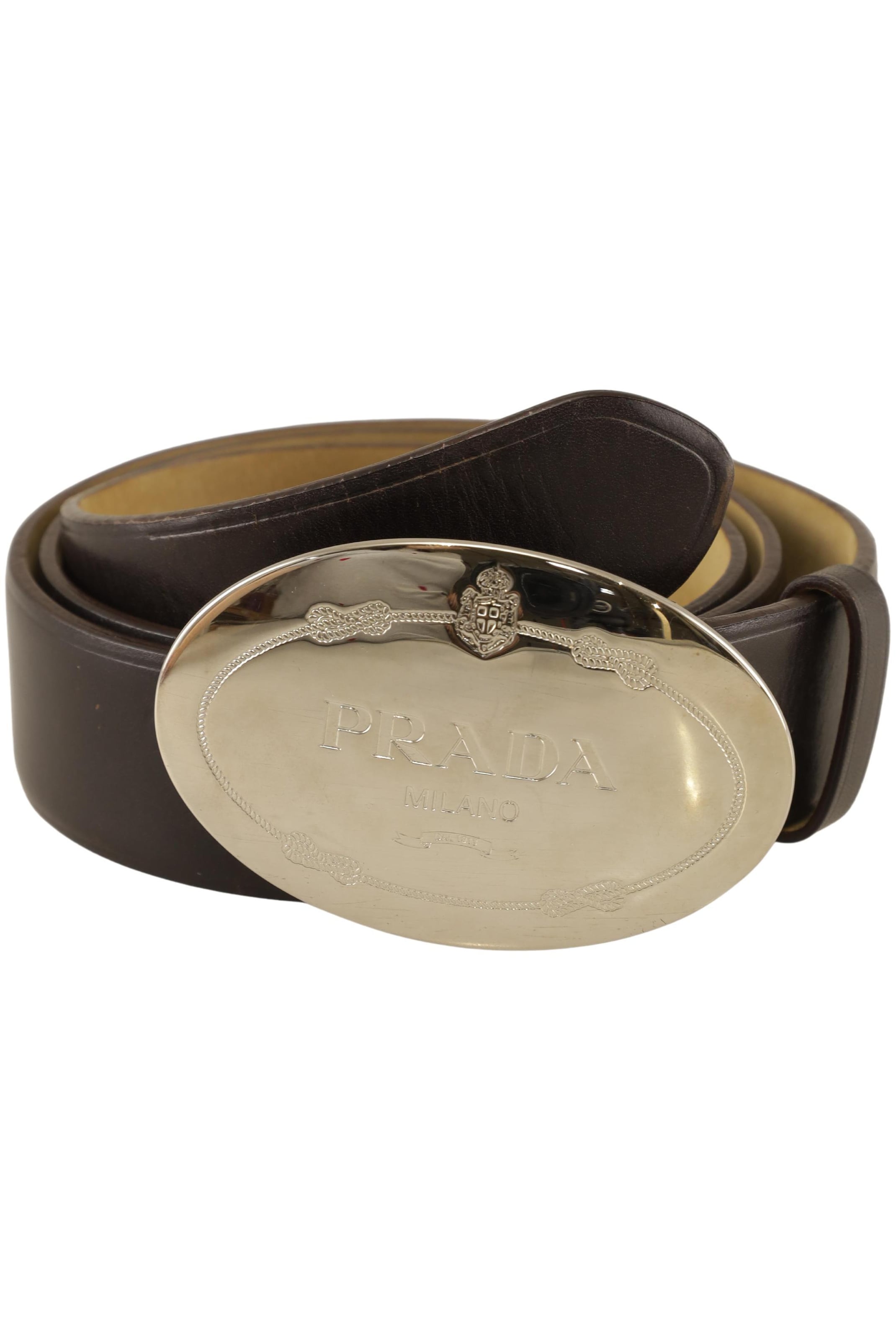 PRADA Belt & Suspenders in One size in Brown: front