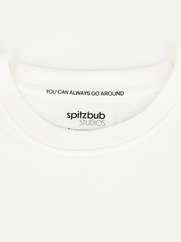 SPITZBUB Shirt 'Fly' in Weiß