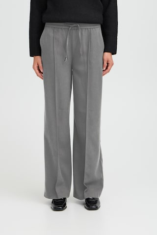 Wide leg Pantaloni 'BYENCORE' di b.young in grigio: frontale