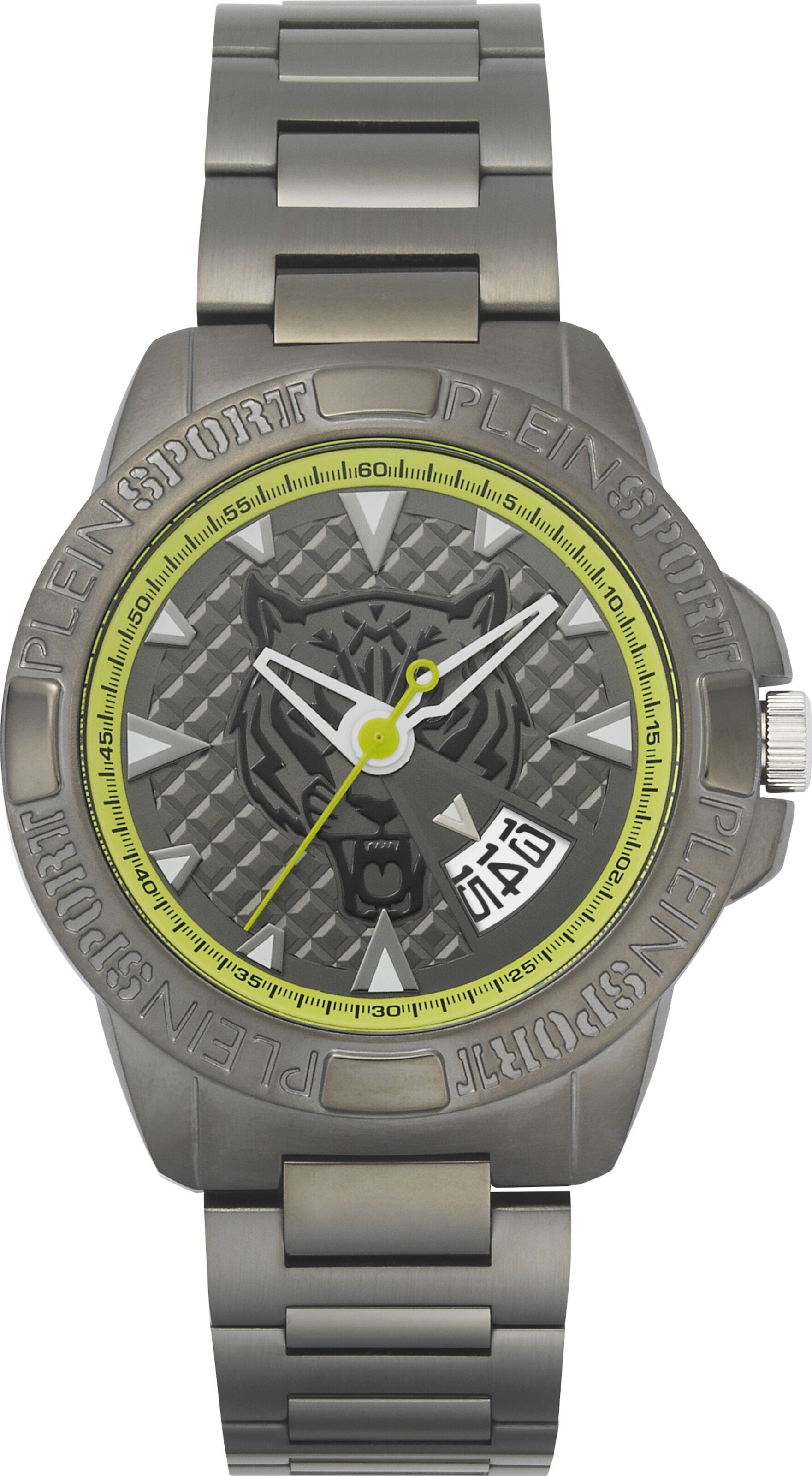 Plein Sport Analog Watch 'Touchdown' in Grey: front