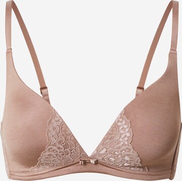 CALIDA T-shirt Bra 'Sensual Secrets' in Brown: front