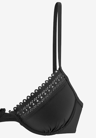 s.Oliver Push-up Bikini Top in Black