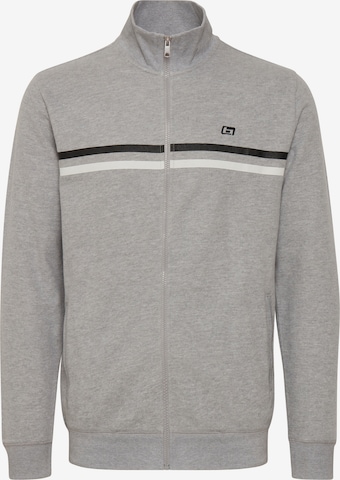 BLEND Zip-Up Hoodie 'JANNEK' in Grey: front