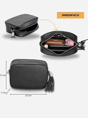 Brise Crossbody Bag 'Kira Silver' in Black