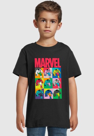 ABSOLUTE CULT T-Shirt 'Marvel - Hulk Pop Art' in Schwarz: Vorderseite