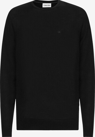 Pull-over Calvin Klein en noir : devant