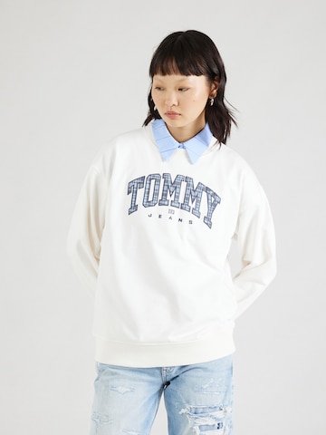 Tommy Jeans Sweatshirt in Weiß: Vorderseite