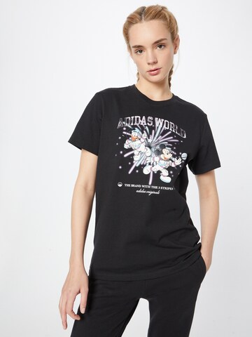 ADIDAS ORIGINALS Shirt 'Disney Graphic' in Black: front