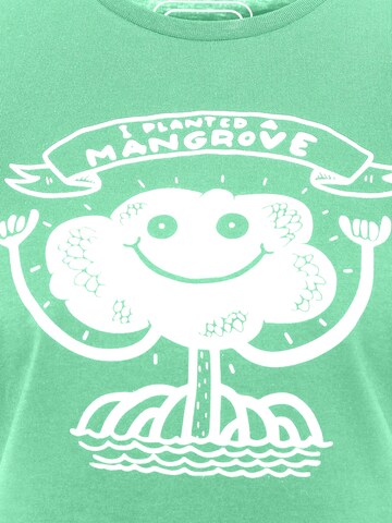 SOMWR Shirt 'MANGROVE ROOT TEE' (GOTS) in Grün