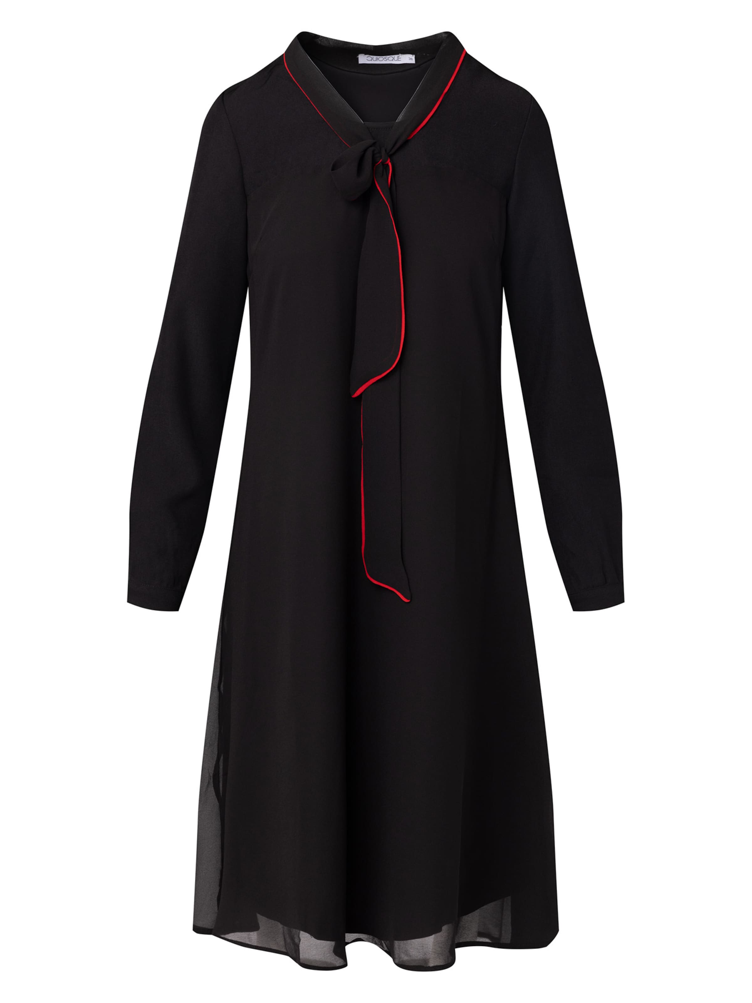 melns Quiosque Kleita: no priekšpuses