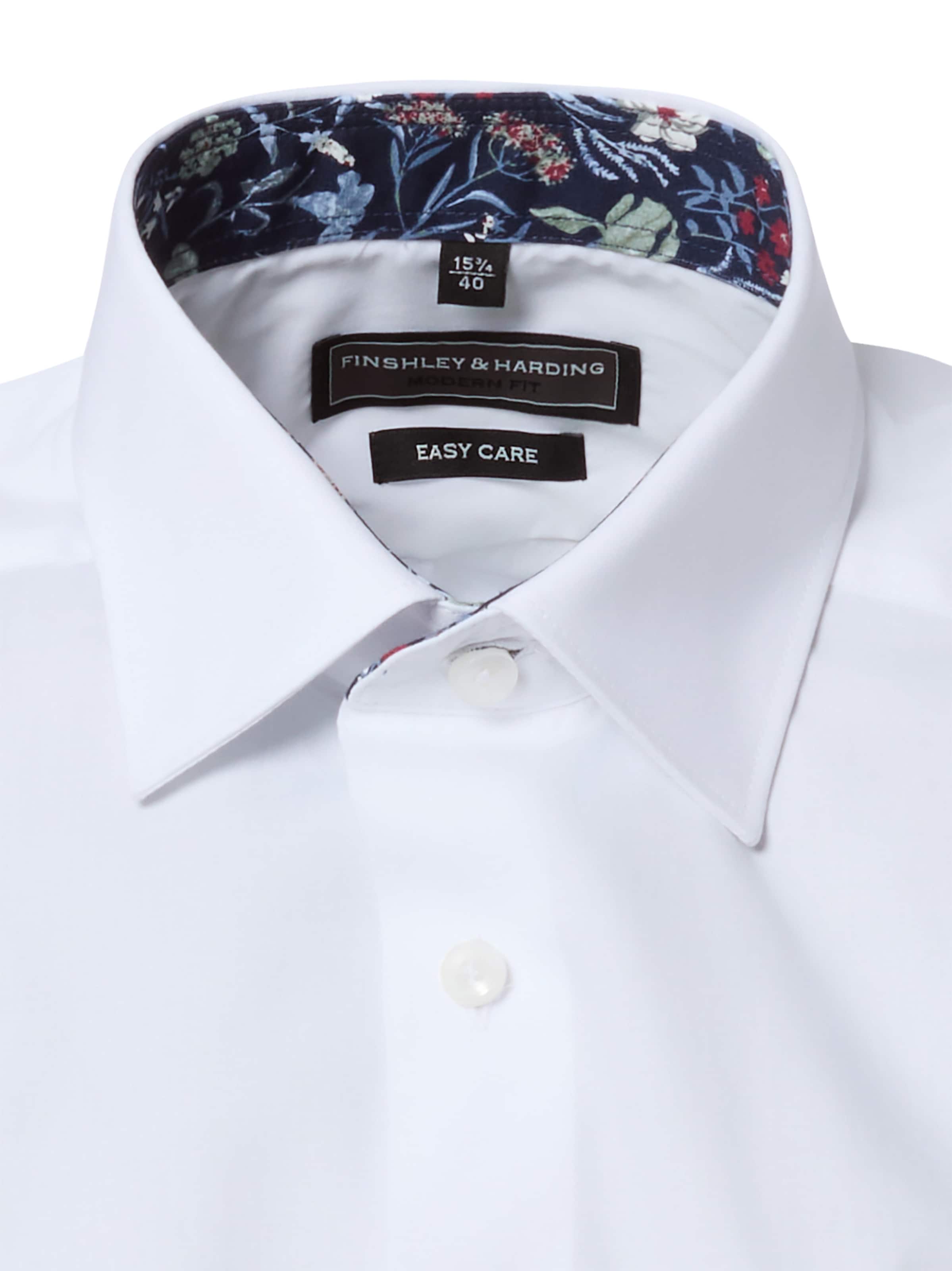 Finshley & Harding Regular Fit Businesshemd 'Easy Care' in Weiß