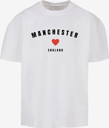 Merchcode T-Shirt 'Manchester' in Weiß: predná strana